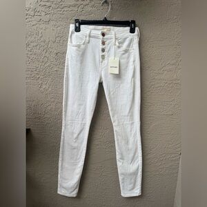 Mother White Skinny Jeans